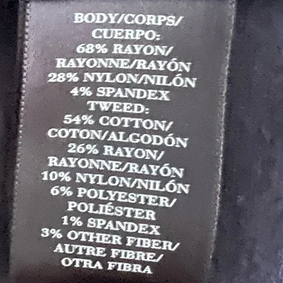 Ann Taylor Deep Navy Blue Tweed Blazer - Picture 6 of 7